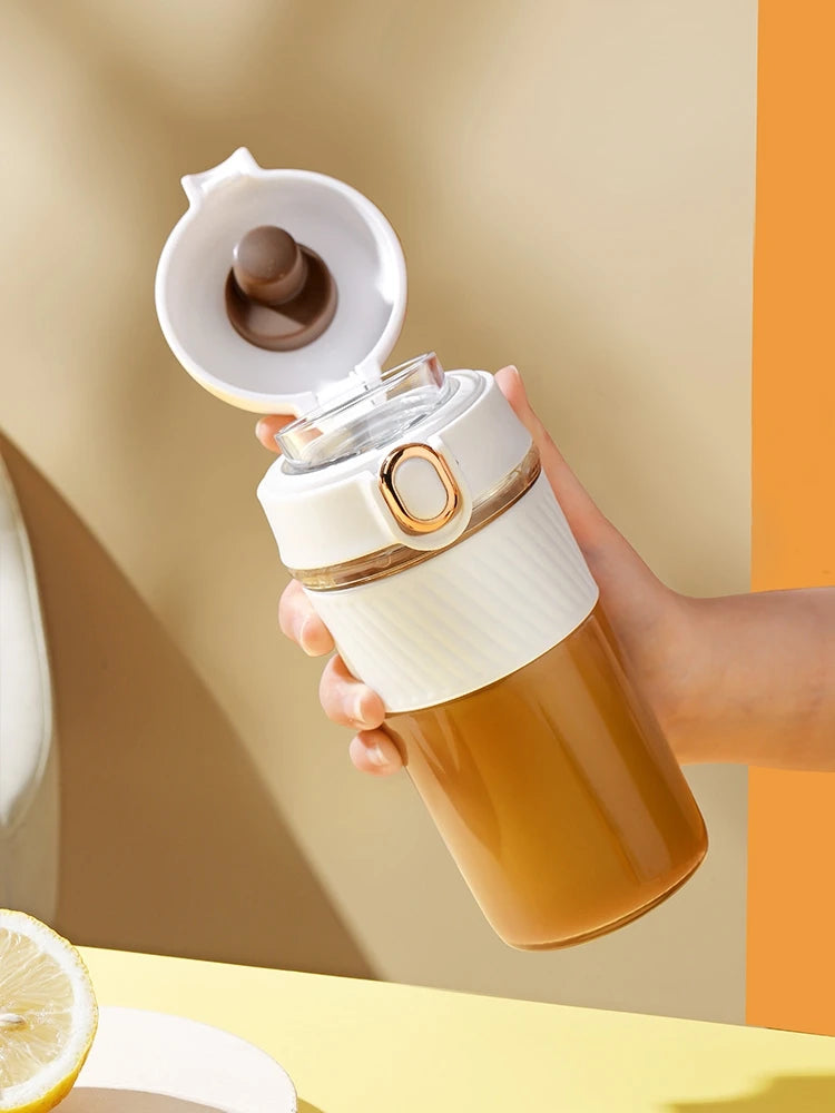 Tea Infuser Glass Water Bottle